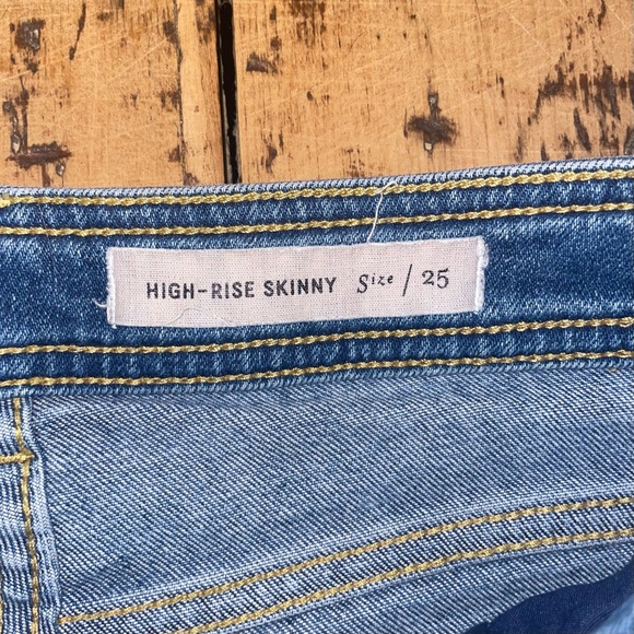 Anthropologie Pilcro and the Letterpress High Rise Skinny Jeans with Zippers 25 - Picture 6 of 8